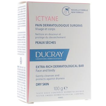 Ictyane Pain Dermatologique Surgras Ducray - Pain de 100 g