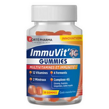 ImmuVit' 4G goût mandarine Forté Pharma - pot de 30 gummies