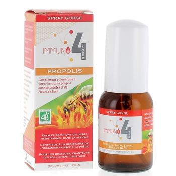 Immuno 4 spray gorge propolis - spray de 20 ml