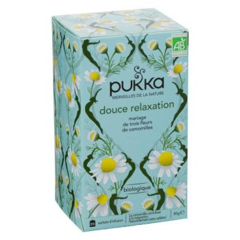 Infusion Camomille, Vanille et Miel de Manuka bio Pukka - boite de 20 sachets