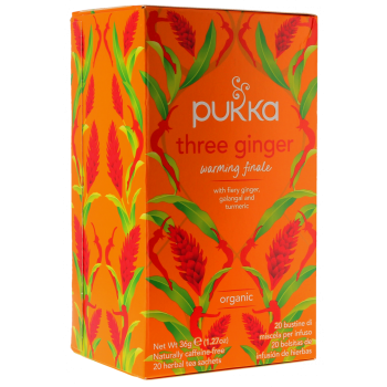 Infusion Trois gingembres bio Pukka - boîte de 20 sachets