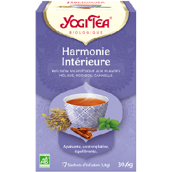 Infusion ayurvédique Harmonie Intérieure Yogi Tea - boîte de 17 sachets