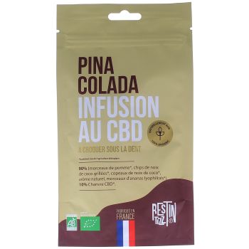 Infusion bio au CBD Pina colada Rest In Tizz - sachet de 50g