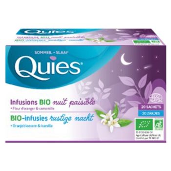 Infusion bio nuit paisible Quies - boîte de 20 sachets