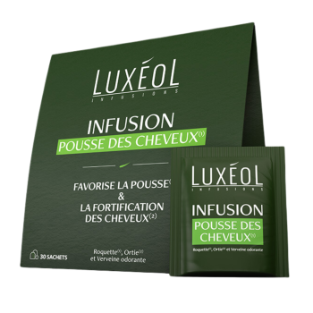 Infusion pousse des cheveux Luxéol - boite de 30 sachets