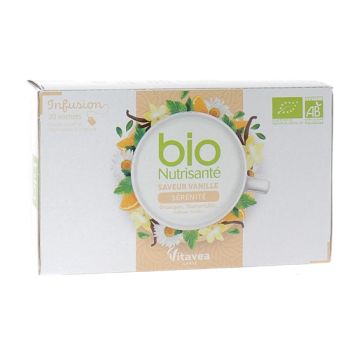 Infusion sérénité vanille bio Vitavea - boîte de 20 sachets