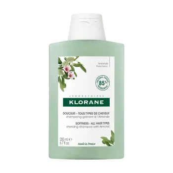 Shampoing gainant à l'amande Klorane - flacon de 400 ml