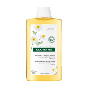 Shampooing à la camomille blondissant et illuminateur Klorane - flacon de 400 ml