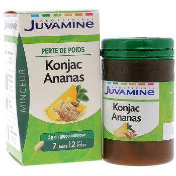 Konjac Ananas Perte de Poids Juvamine - boîte de 42 gélules