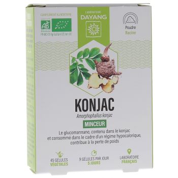 Konjac minceur bio Dayang - boîte de 45 gélules