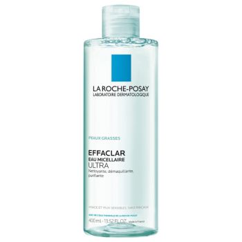 Effaclar eau micellaire purifiante peaux grasses et sensibles La Roche-Posay - flacon de 400 ml