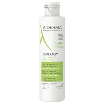 Biology Lait démaquillant Hydra-Nettoyant A-Derma - flacon de 200ml