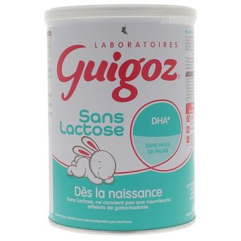 Lait en poudre sans lactose 1er âge Guigoz - pot de 400g