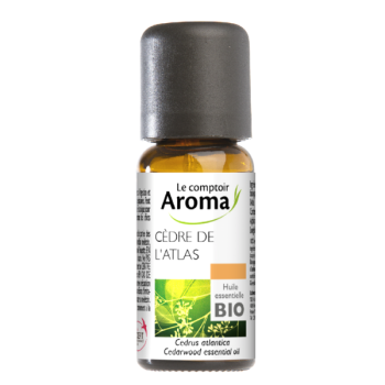 Huile essentielle de Bois de cèdre Le comptoir Aroma - flacon de 10 ml