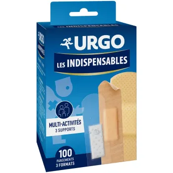 Les Indispensables Pansements multi-activités 3 formats Urgo - boîte de 100 pansements