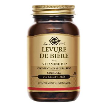 Levure de Bière avec Vitamine B12 Solgar - boîte de 250 comprimés