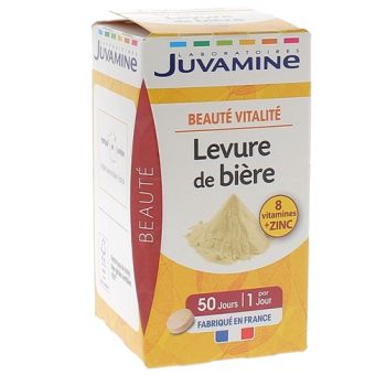 Levure de bière Beauté Vitale Juvamine - boîte de 50 comprimés