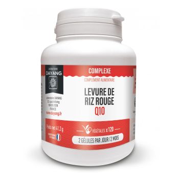 Levure de riz rouge + Q10 Dayang - boite de 120 gélules