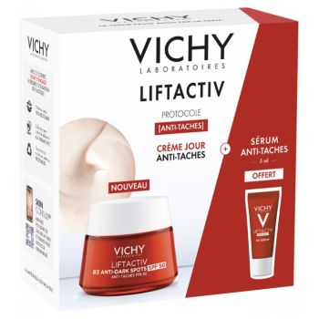 LiftActiv B3 Anti-Dark Spots Crème SPF50 + Specialist B3 Sérum taches brunes & rides 5 ml offert Vichy - coffret de 2 produits