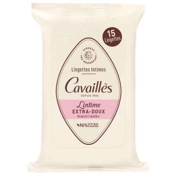 Lingettes intimes extra-douces Rogé Cavaillès - boîte de 15 lingettes