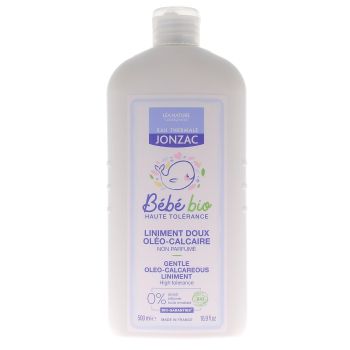 Liniment doux oléo-calcaire bébé bio Eau Thermale Jonzac - flacon de 500 ml