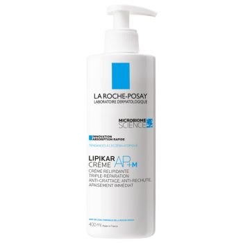 Lipikar AP+ M Crème relipidante La Roche-Posay - flacon-pompe de 400 ml