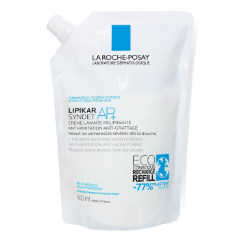 Lipikar syndet AP+ crème lavante La Roche-posay - recharge de 400 ml