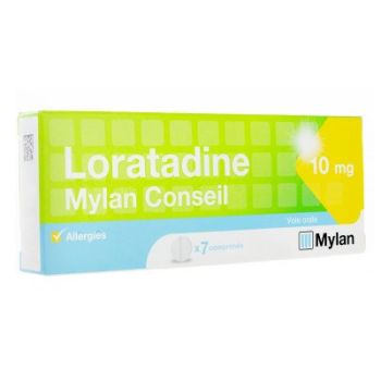 Loratadine 10 mg allergies Mylan - 7 comprimés