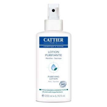 Lotion purifiante, peaux grasses à imperfections bio Cattier - spray de 200 ml