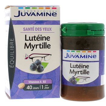 Lutéine Myrtille Santé des yeux Juvamine - boîte de 40 jours