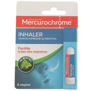 Inhaler tampon imprégné au menthol Mercurochrome - 1 inhalateur