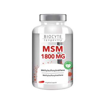 MSM 1800 mg Biocyte - boîte de 90 gélules