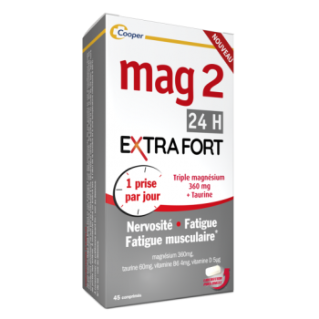 Mag 2 24h Extra Fort Cooper - boîte de 45 comprimés