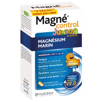 Magné control junior Magnésium marin Nutreov - boite de 60 comprimés