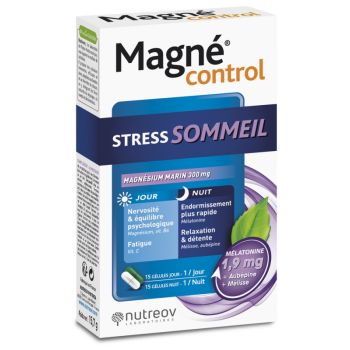 Magné Control stress & sommeil Nutreov - boite de 30 comprimés