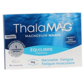 Magnésium marin équilibre intérieur Thalamag - boîte de 15 comprimés