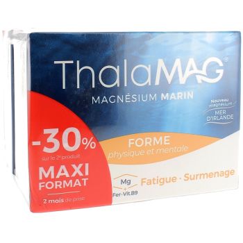 Magnésium Marin forme physique et mentale Thalamag - lot de 2 x 60 gélules