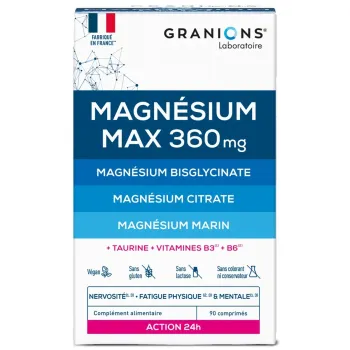 Magnésium Max 360 mg Granions - boîte de 90 comprimés