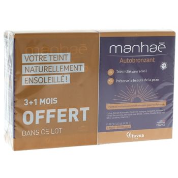 Manhaé Autobronzant Vitavea - lot de 2 boîte de 60 gélules