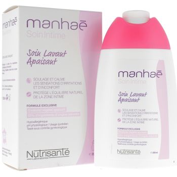 Manhaé Soin Intime Lavant Apaisant Nutrisanté - tube de 200 ml