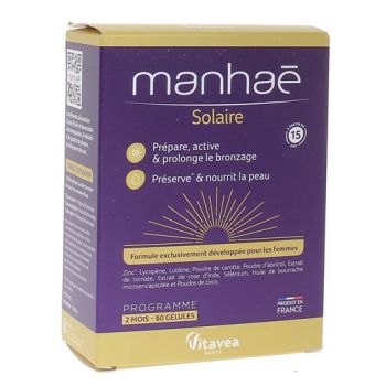 Manhaé Solaire Vitavea - boîte de 60 gélules