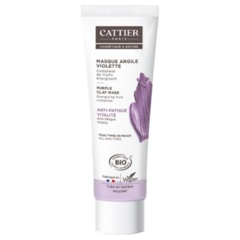 Masque à l'argile violette bio Cattier - tube de 100 ml