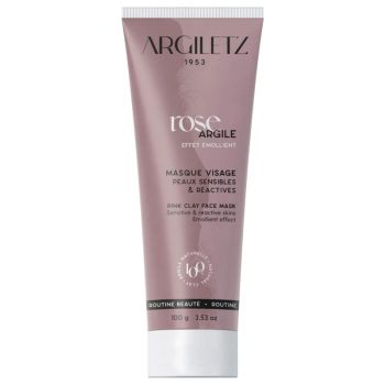 Masque argile rose peaux sensibles prête à l'emploi Argiletz - tube de 100 g