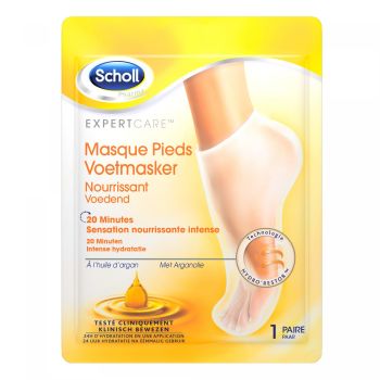 Expertcare Masque pieds nourrissant à l'huile d'argan Scholl - sachet d'une paire