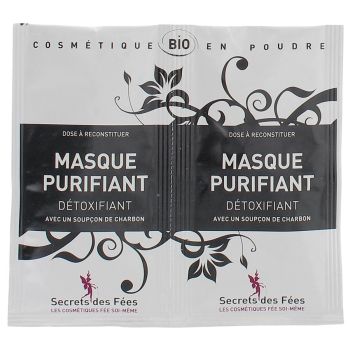 Masque purifiant détoxifiant Secrets des Fées - 2 sachets de 4,5g