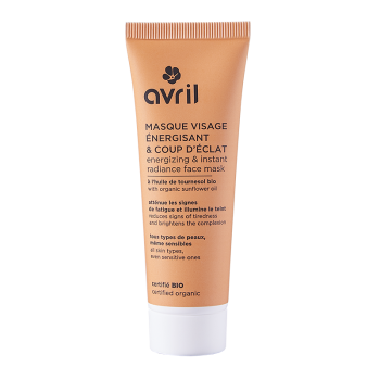 Masque visage énergisant coup d'éclat bio Avril - tube de 50 ml