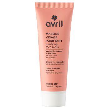 Masque visage purifiant bio Avril - tube de 50 ml