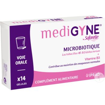 Medigyne microbiotique by Saforelle - boite de 14 gélules