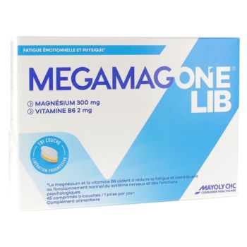 Megamag One Lib Fatigue émotionnelle et physique - boîte de 45 comprimés tricouches