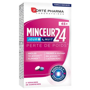 Minceur 24 45+ jour et nuit Forté Pharma - boîte de 28 comprimés